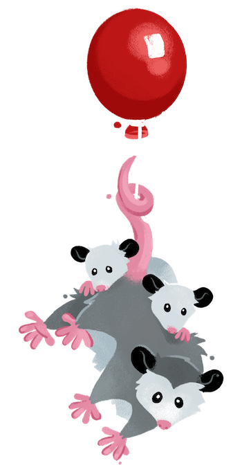 The possum is Eleventy’s mascot